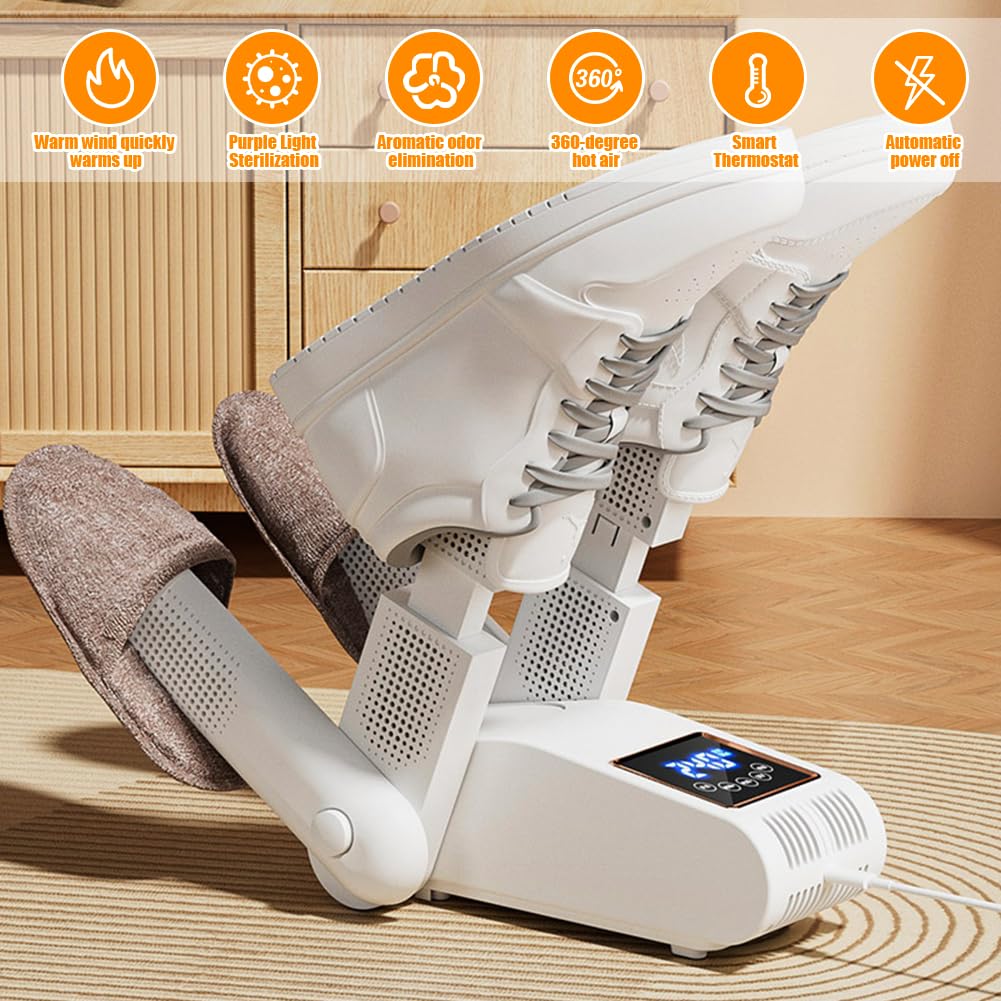Intelligent Electronic Timer Shoe Dryer Adjustable Quick Drying Deodorizing Sterilizing Household Shoe Warmer Heater